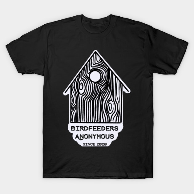 Birdfeeders Anonymous / Bird Lovers T-Shirt by nathalieaynie